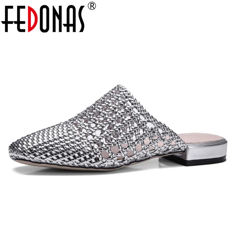 FEDONAS 2020 Women Sandals Summer Style Bling Fashion Cut-outs Shoes Woman Low Heels Sandal Femal Comfortable Sandals Slippers
FEDONAS 2020 Women Sandals Summer Style Bling Fashion Cut-outs Shoes Woman Low Heels Sandal Femal Comfortable Sandals Slippers