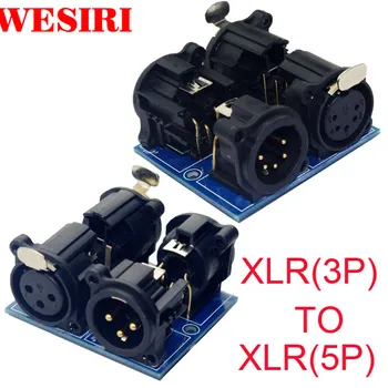 DMX Terminal Adapter Connector XLR3 to XLR5 Converters Plate Used for DMX512 Controller
DMX Terminal Adapter Connector XLR3 to XLR5 Converters Plate Used for DMX512 Controller