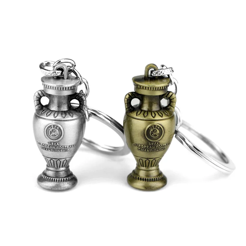 European Football Championship Trophy Keychain Henri Delaunay Cup Key Rings For Gift Chaveiro Car Key chains Souvenir Gift
European Football Championship Trophy Keychain Henri Delaunay Cup Key Rings For Gift Chaveiro Car Key chains Souvenir Gift