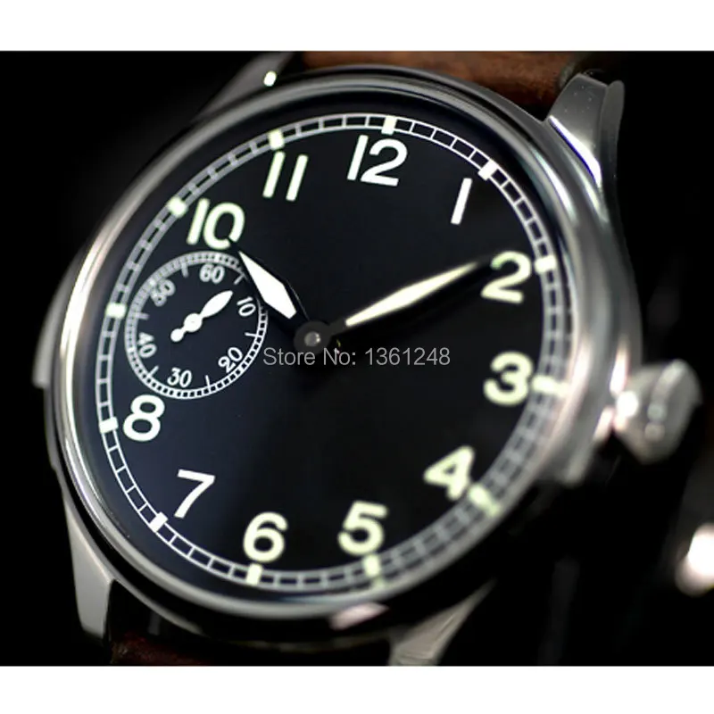 44mm parnis black dial seagull 6497 Mechanical Seagull manual wind stainless steel case mens watch P87
44mm parnis black dial seagull 6497 Mechanical Seagull manual wind stainless steel case mens watch P87