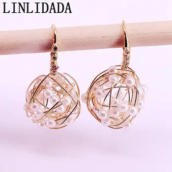 5Pair High Quality Imitation Pearl Earring Gold Filled Micro Pave CZ Dangle Jewelry Earrings for Women
5Pair High Quality Imitation Pearl Earring Gold Filled Micro Pave CZ Dangle Jewelry Earrings for Women