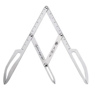 New Stainess Steel Tattoo Eyebrow Positioning Ruler Calipers Microblading Permanent Makeup Gold Ratio Measure Tool accessoire
New Stainess Steel Tattoo Eyebrow Positioning Ruler Calipers Microblading Permanent Makeup Gold Ratio Measure Tool accessoire
