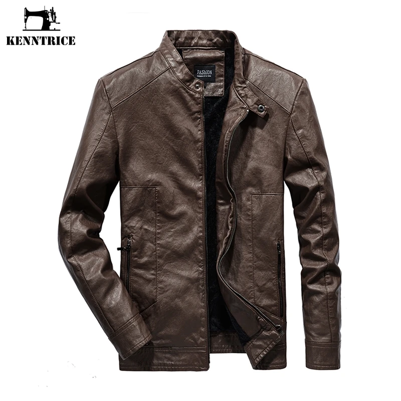 KENNTRICE New Punk Style Men's Leather Jacket Motocycle Windproof Leather Coat Solid Color Autumn Men Clothing Bomber Jacket
KENNTRICE New Punk Style Men's Leather Jacket Motocycle Windproof Leather Coat Solid Color Autumn Men Clothing Bomber Jacket
