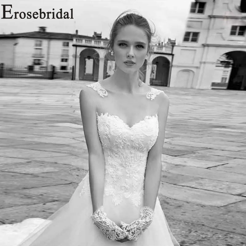 Erosebridal Tulle Wedding Dress Embroidery Wedding Gown Sleeveless Bride Women Dress Luxury vestido de noiva Sexy Bridal Dress
Erosebridal Tulle Wedding Dress Embroidery Wedding Gown Sleeveless Bride Women Dress Luxury vestido de noiva Sexy Bridal Dress