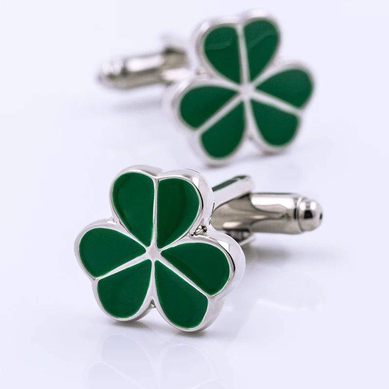 KFLK brand men's shirt cuff button green plant clover cufflinks wedding gift button 2020 new products
KFLK brand men's shirt cuff button green plant clover cufflinks wedding gift button 2020 new products