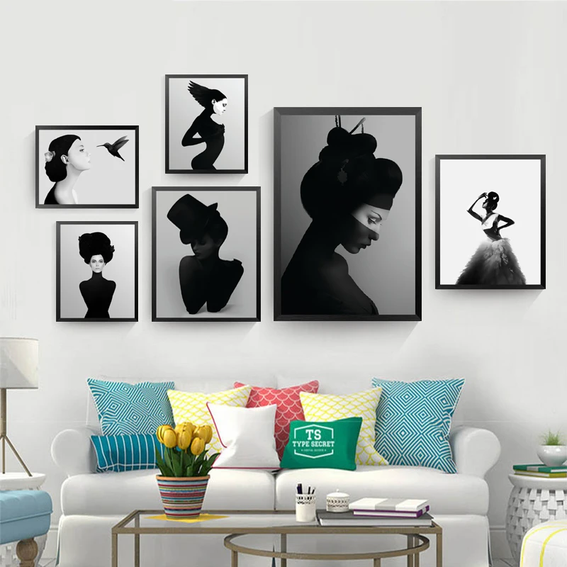 Black White Girls Painting Wall Decor Painting Black White Canvas Art Print Poster, Wall Pictures For Home Decoration HD2167
Black White Girls Painting Wall Decor Painting Black White Canvas Art Print Poster, Wall Pictures For Home Decoration HD2167