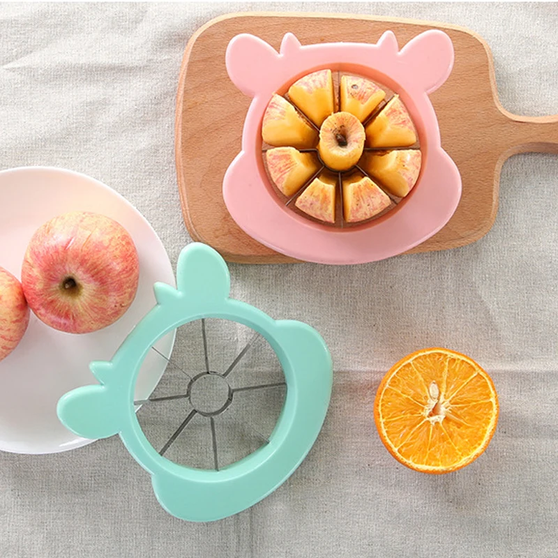 Cartoon Apple Cutter Knife Apple Corers Chopper Fruit Slicer Pp + Stainless Steel Vegetable Tools Kitchen Accessories Supplies
Cartoon Apple Cutter Knife Apple Corers Chopper Fruit Slicer Pp + Stainless Steel Vegetable Tools Kitchen Accessories Supplies