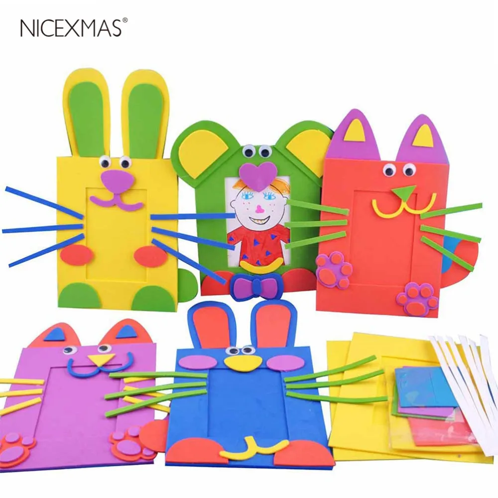 Cartoon Photo Frame Handmade Material Bag Crafting DIY Supplies for Kids Children (Random Color, Random Pattern) 1PCS
Cartoon Photo Frame Handmade Material Bag Crafting DIY Supplies for Kids Children (Random Color, Random Pattern) 1PCS