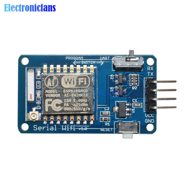 

ESP8266 ESP-07 Wifi Serial Transceiver Wireless Board Module ESP07 For Arduino UNO R3 One 3.3V 5V 8N1 TTL UART Port Controller