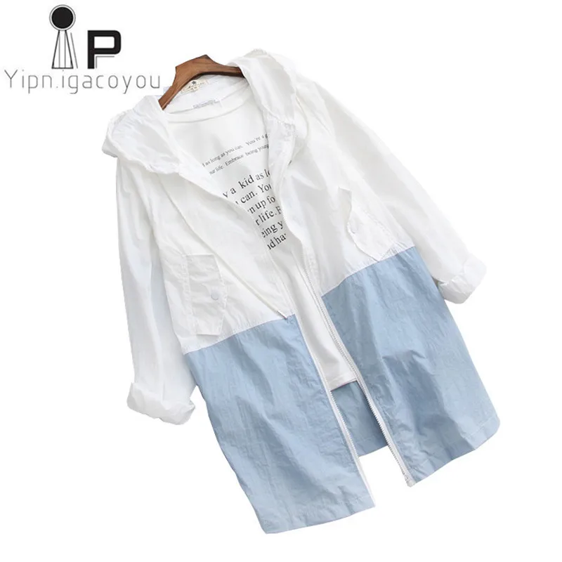 Korean Summer Long Sunscreen Coat Women Jacket New Harajuku Jacket Women Clothes Female Loose Thin Female Tops Hooded Streetwear
Korean Summer Long Sunscreen Coat Women Jacket New Harajuku Jacket Women Clothes Female Loose Thin Female Tops Hooded Streetwear