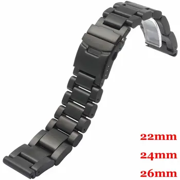 High Quality Black Color 22mm/24mm/26mm Stainless Steel Watch Strap Band with 2 Spring Bars for Women Mens Watches
High Quality Black Color 22mm/24mm/26mm Stainless Steel Watch Strap Band with 2 Spring Bars for Women Mens Watches