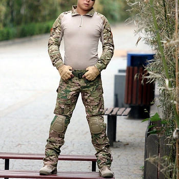 Tactical Military Combat Uniform Shirt And Pants with Knee Elbow Pads Airsoft GEN3 Camo MultiCam BDU Style Hunting Uniform
Tactical Military Combat Uniform Shirt And Pants with Knee Elbow Pads Airsoft GEN3 Camo MultiCam BDU Style Hunting Uniform