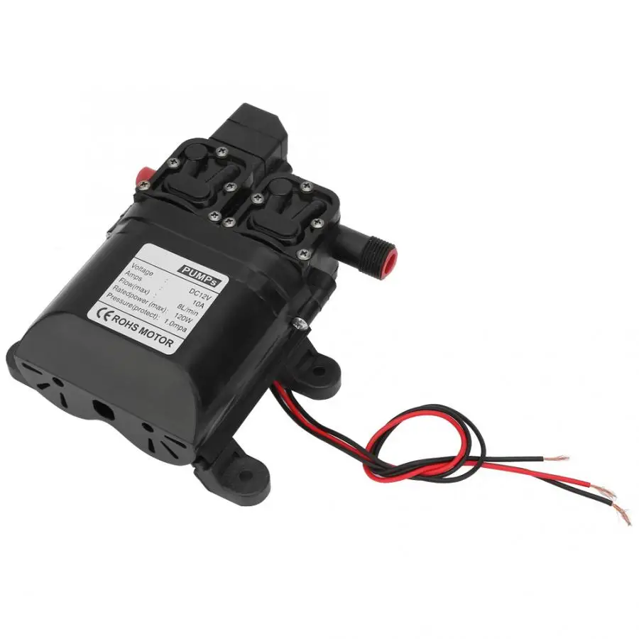 DC 12V 120W High Pressure Self Priming Diaphragm Water Pump With Automatic Pressure Switch Bomba
DC 12V 120W High Pressure Self Priming Diaphragm Water Pump With Automatic Pressure Switch Bomba