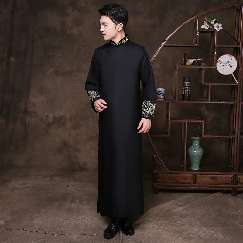 Traditional chinese clothing for men male cheongsam mandarin collar suit robe male Chinese wedding TA327
Traditional chinese clothing for men male cheongsam mandarin collar suit robe male Chinese wedding TA327