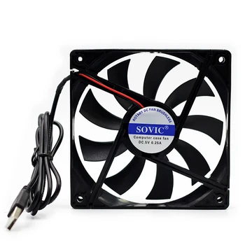 USB 12cm 12018 ultra-thin silent cooling fan, suitable for laptop/TV box/ receiver /Xbox/PS4 / projector/router
USB 12cm 12018 ultra-thin silent cooling fan, suitable for laptop/TV box/ receiver /Xbox/PS4 / projector/router