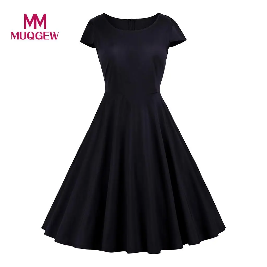 O-Neck summer dresses and sundresses Vintage Solid casual dress summer woman Sping Retro Rockabilly Dress sukienka vestidos#G9
O-Neck summer dresses and sundresses Vintage Solid casual dress summer woman Sping Retro Rockabilly Dress sukienka vestidos#G9