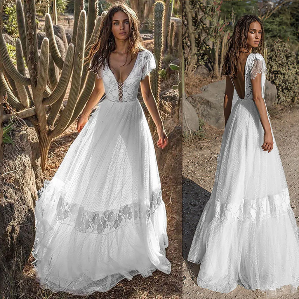 Dress women summer 2019 dress women Fashion Sling Cross Wedding V-Neck Elegant Party Evening Slim Hollow Lace Dress Y612
Dress women summer 2019 dress women Fashion Sling Cross Wedding V-Neck Elegant Party Evening Slim Hollow Lace Dress Y612