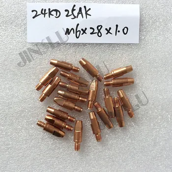20 PCS CuCrZr M6*28 1.0mm welding tips suitable for BINZEL 24KD MIG welding torch
20 PCS CuCrZr M6*28 1.0mm welding tips suitable for BINZEL 24KD MIG welding torch