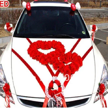 Artificial flowers 1 set/lot wedding car exterior decoration flowe red roses double heart wedding decorative flowers wreaths
Artificial flowers 1 set/lot wedding car exterior decoration flowe red roses double heart wedding decorative flowers wreaths