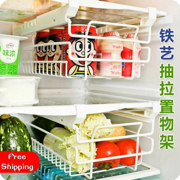 Kitchen Organizer Iron Refrigerator Drawer Storage Rack Retractable Spacer Layer Shelf Multi-purpose Storage Drawers
Kitchen Organizer Iron Refrigerator Drawer Storage Rack Retractable Spacer Layer Shelf Multi-purpose Storage Drawers