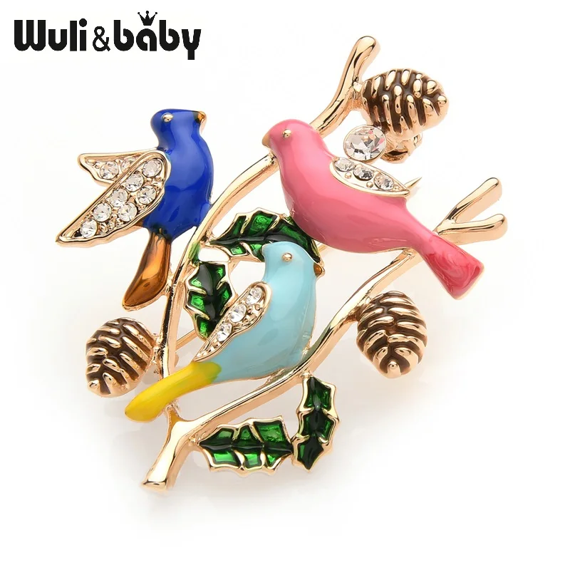 Wuli&baby Playing Birds Pine Tower Brooches for Women And Men Alloy Rhinestone Animal Party Weddings Brooch Gifts
Wuli&baby Playing Birds Pine Tower Brooches for Women And Men Alloy Rhinestone Animal Party Weddings Brooch Gifts