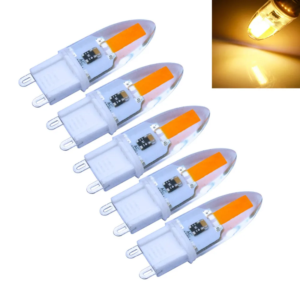 5pcs/lot G9 2W COB 180-200 LM Warm White / Cool White Decorative LED Candle Lights AC 220V
5pcs/lot G9 2W COB 180-200 LM Warm White / Cool White Decorative LED Candle Lights AC 220V