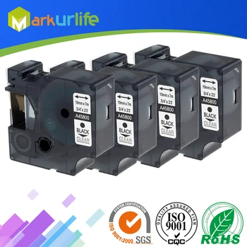 4 pcs/lot Compatible for DYMO D1 Label Tape 19mm 45800 S0720820 Black on Clear for Dymo LabelManager Printer 280 160 260P 7M
4 pcs/lot Compatible for DYMO D1 Label Tape 19mm 45800 S0720820 Black on Clear for Dymo LabelManager Printer 280 160 260P 7M