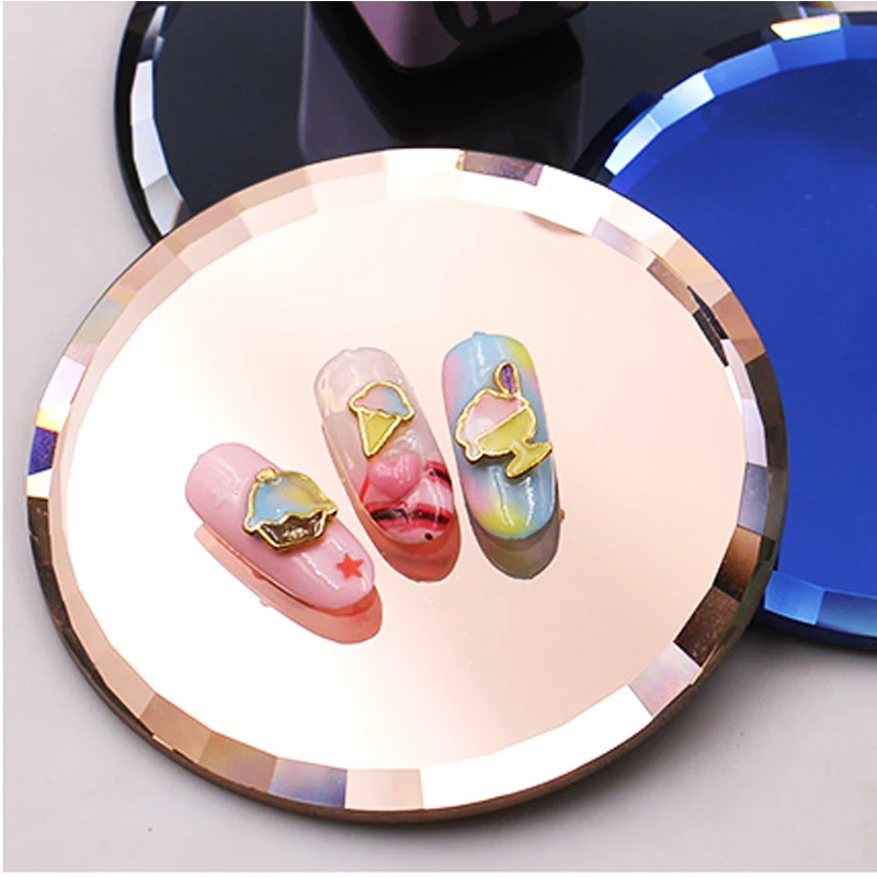 Luxury Mirror Glass Board Palette Nail Tips Decorating Color Schemes UV Gel Nails Kit Magic Round Display Manicure Tool
Luxury Mirror Glass Board Palette Nail Tips Decorating Color Schemes UV Gel Nails Kit Magic Round Display Manicure Tool