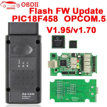 

OP COM V1.95/V1.70 2014V For Opel can be flash update Opcom PIC18F458 FTDI FT232RQ OBDII OBD2 Diagnostic Scanner Cable OPCOM