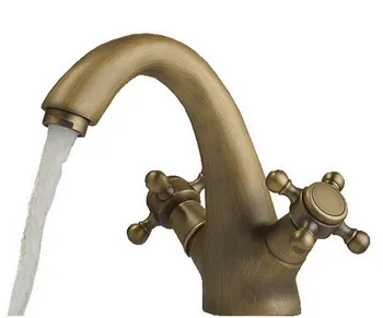 Single Hole Bathroom Faucet Double Cross Handle Vintage Retro Antique Brass Vanity Basin Faucet Cnf035
Single Hole Bathroom Faucet Double Cross Handle Vintage Retro Antique Brass Vanity Basin Faucet Cnf035