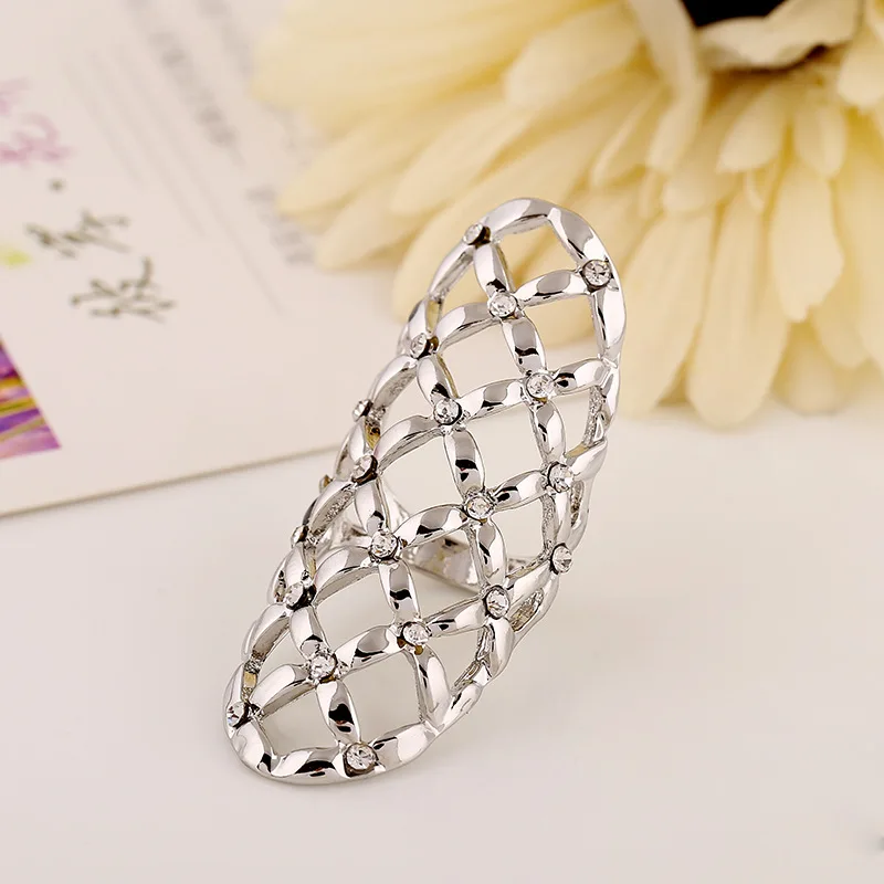 Hollow Out Exaggerate Big Crystal Rings Fashion Gothic Full Finger Rings Women Jewelry 5R038
Hollow Out Exaggerate Big Crystal Rings Fashion Gothic Full Finger Rings Women Jewelry 5R038