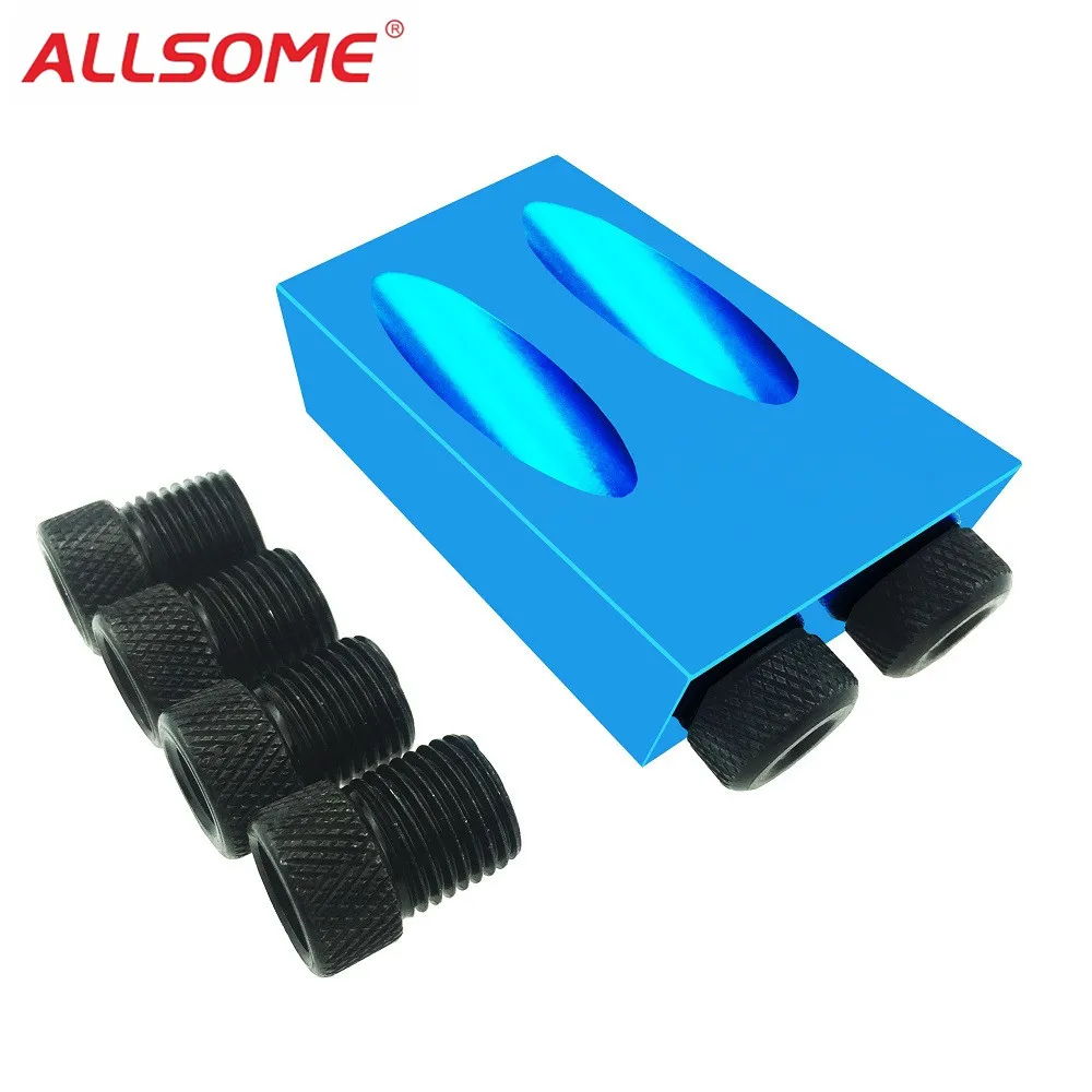 ALLSOME Pocket Hole Jig Woodwork Guide Oblique Hole Positioner 6/8/10mm 15 Degree Woodworking Locator Set HT1499
ALLSOME Pocket Hole Jig Woodwork Guide Oblique Hole Positioner 6/8/10mm 15 Degree Woodworking Locator Set HT1499