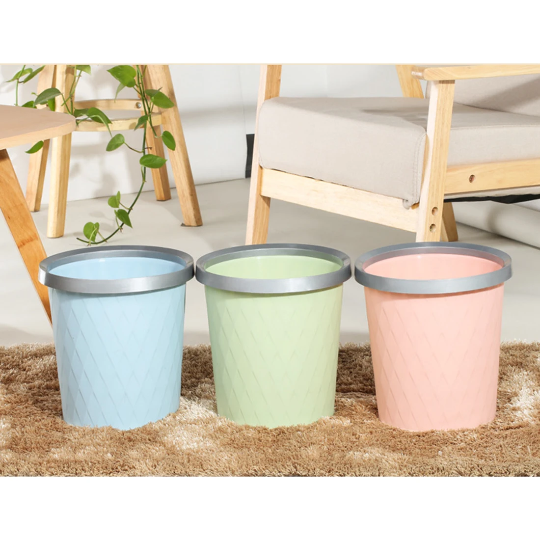 HIPSTEEN 10L Large Capacity Washable Plastic Pressing Ring Trash Can Garbage Wastebin Zero Waste Trash Bin
HIPSTEEN 10L Large Capacity Washable Plastic Pressing Ring Trash Can Garbage Wastebin Zero Waste Trash Bin