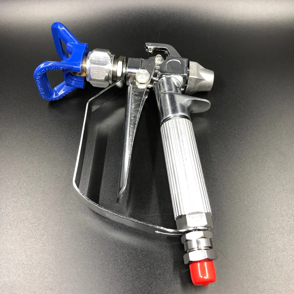 Airless spray gun high pressure gun stainless steel painted body coating spray gun
Airless spray gun high pressure gun stainless steel painted body coating spray gun