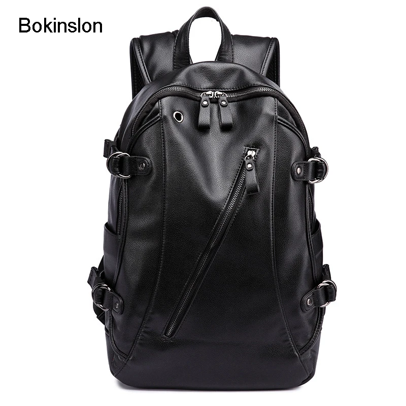 Bokinslon Men Retro Backpacks PU Leather College Wind Fashion Backpacks For Man Popular Solid Color Male Backpacks Bags
Bokinslon Men Retro Backpacks PU Leather College Wind Fashion Backpacks For Man Popular Solid Color Male Backpacks Bags