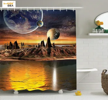 HUGSIDEA Galaxy 3D Design Waterproof Bath Curtain Fantasy Decoration Home Polyester Fabric Bathroom Shower Curtain with 12 Hooks
HUGSIDEA Galaxy 3D Design Waterproof Bath Curtain Fantasy Decoration Home Polyester Fabric Bathroom Shower Curtain with 12 Hooks