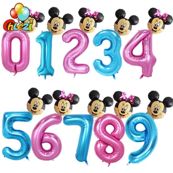 40 inch Pink Blue Number helium Balloons Big Mickey Minnie Foil Balloon kid boys girls Birthday Party Wedding Digit decorations
40 inch Pink Blue Number helium Balloons Big Mickey Minnie Foil Balloon kid boys girls Birthday Party Wedding Digit decorations