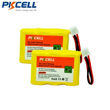 2pcs PKCELL Ni-Cd Battery Pack 2/3AA*3 450mAh 3.6V Cordless Phone Battery For ATT AT&T 2422 80-5074-00-00
2pcs PKCELL Ni-Cd Battery Pack 2/3AA*3 450mAh 3.6V Cordless Phone Battery For ATT AT&T 2422 80-5074-00-00