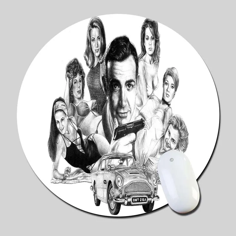 7 James Bond Aston Marin Image 2016 Round Gaming font b Mouse b font Mats font