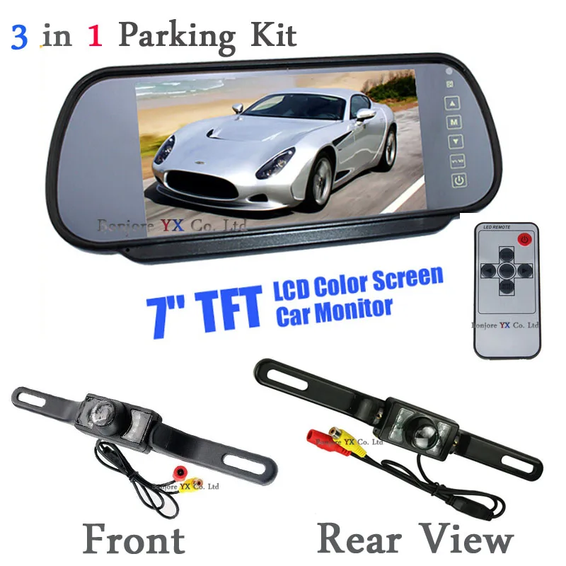 Parking 800*480 High Resolution 7 Inch Car Monitor Wirh Mirror Screen For Rear View Camera form and front Camera Infared camera
Parking 800*480 High Resolution 7 Inch Car Monitor Wirh Mirror Screen For Rear View Camera form and front Camera Infared camera