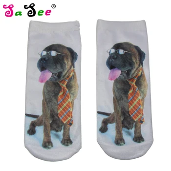 New Lovely 3D Print Socks Low Cute Ankle Sock White Color Dog With Glasses Colorful Tie Pattern Summer Women Cotton Sock Meias
New Lovely 3D Print Socks Low Cute Ankle Sock White Color Dog With Glasses Colorful Tie Pattern Summer Women Cotton Sock Meias