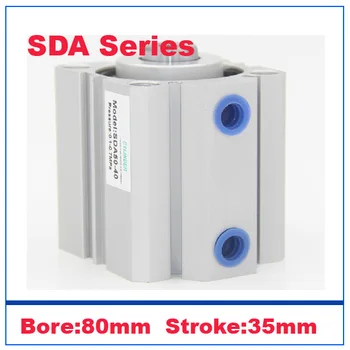 High quality 80mm bore 35mm stroke double acting valve actuator cylinder pneumatic SDA80-35 compact air cylinders
High quality 80mm bore 35mm stroke double acting valve actuator cylinder pneumatic SDA80-35 compact air cylinders