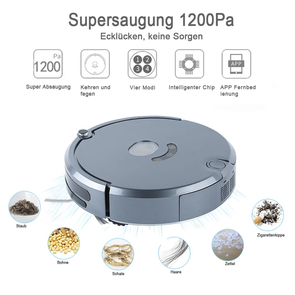 Smile Home APP Control Auto Cleaner Robot Microfiber Smart Robotic Vacum Mop Floor Corners Dust Cleaner Sweeper Vacuum Clean HWC
Smile Home APP Control Auto Cleaner Robot Microfiber Smart Robotic Vacum Mop Floor Corners Dust Cleaner Sweeper Vacuum Clean HWC