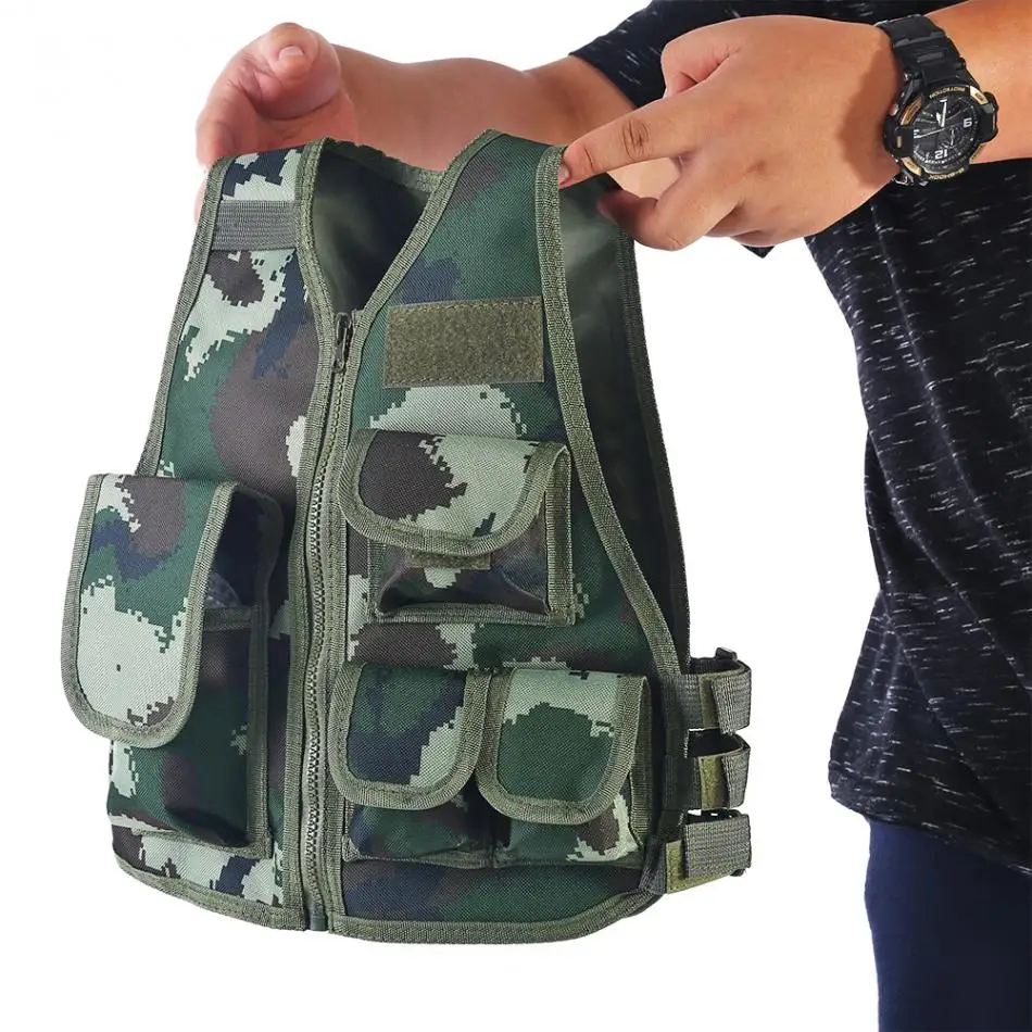 Multi Pockets Children Camouflage Vest Quick Dry Sleeveless Camo Jacket Outdoor Sports Activities Photographer Vest Waistcoat
Multi Pockets Children Camouflage Vest Quick Dry Sleeveless Camo Jacket Outdoor Sports Activities Photographer Vest Waistcoat