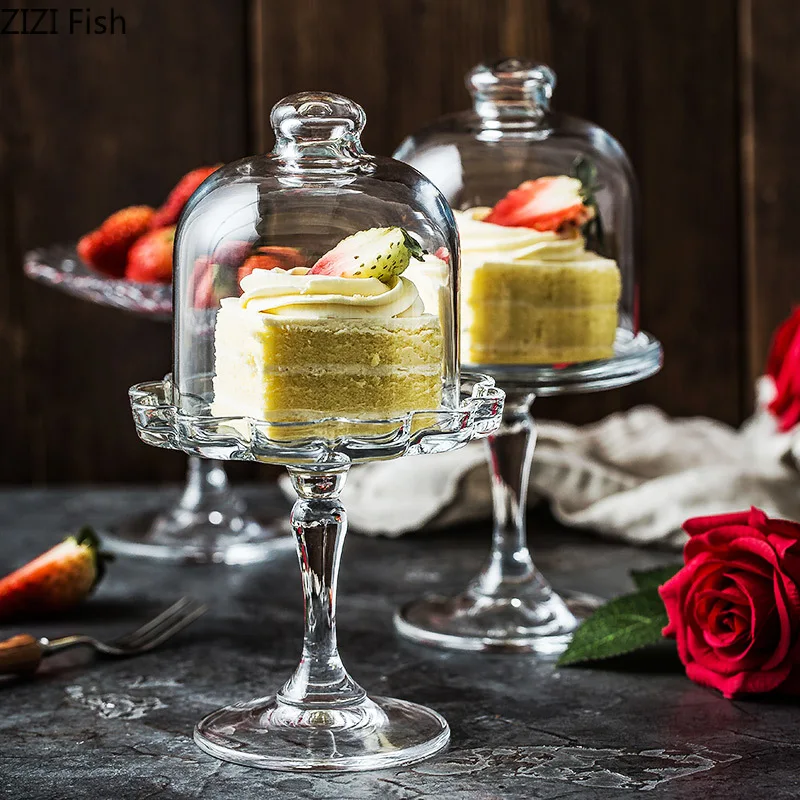 Creative Retro Transparent glass Cake pan Dessert display stand Household High cake stand Wedding decoration kitchen supplies
Creative Retro Transparent glass Cake pan Dessert display stand Household High cake stand Wedding decoration kitchen supplies