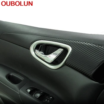 OUBOLUN For Nissan sylphy Pulsar 2012-2014 ABS Inner Door Handle Bowl Cover Interior 4pcs Trim
OUBOLUN For Nissan sylphy Pulsar 2012-2014 ABS Inner Door Handle Bowl Cover Interior 4pcs Trim