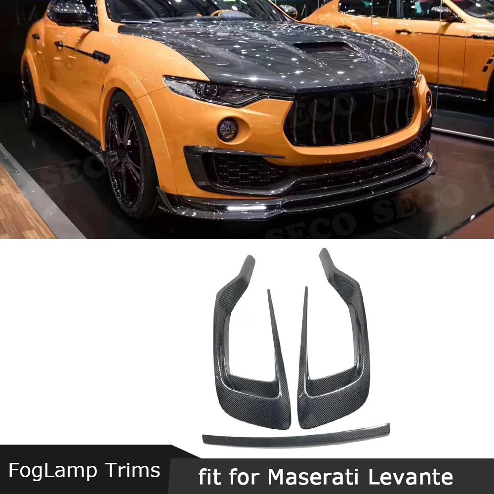 Carbon Fiber Front Bumper Middle Lip Trim Spoiler for Maserati Levante 2016 - 2019 Head FogLamp Air Vent Mesh Frame Cover
Carbon Fiber Front Bumper Middle Lip Trim Spoiler for Maserati Levante 2016 - 2019 Head FogLamp Air Vent Mesh Frame Cover