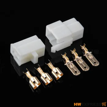 10 PCS Hot Kit Motorcycle Car ATV Scooter Boat Male/Female 3 Way Connector 6.3mm Terminal
10 PCS Hot Kit Motorcycle Car ATV Scooter Boat Male/Female 3 Way Connector 6.3mm Terminal
