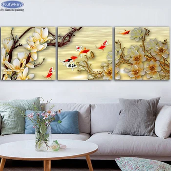 5d Diamond Embroidery sale "Classic Koi Fish Graph"DIY Diamond painting Triptych full square round drill diamond mosaic picture
5d Diamond Embroidery sale "Classic Koi Fish Graph"DIY Diamond painting Triptych full square round drill diamond mosaic picture