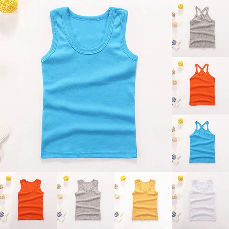 Dropshipping Summer Boy Girls Vest Solid Kid Clothes Sleeveless Tops Children Clothing Tanks & Camisoles
Dropshipping Summer Boy Girls Vest Solid Kid Clothes Sleeveless Tops Children Clothing Tanks & Camisoles